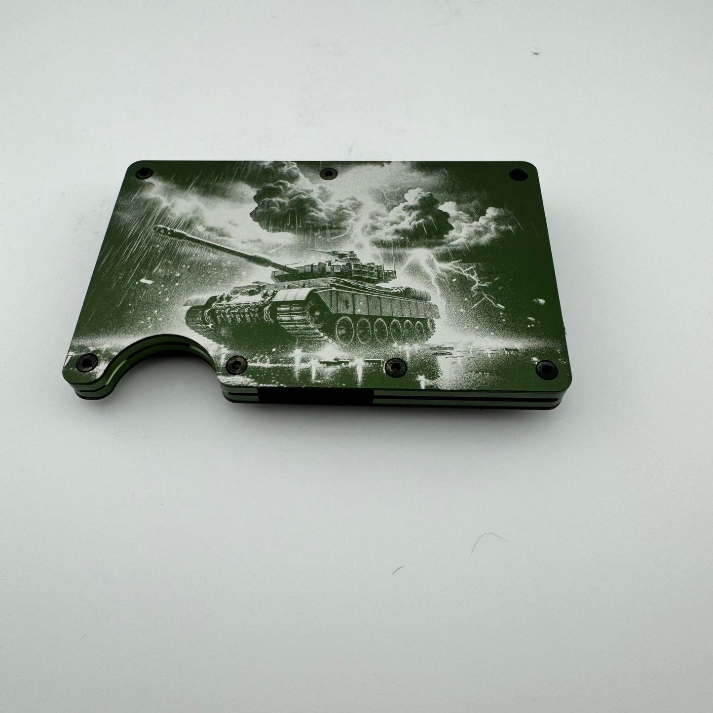 Military Tank RFID Wallet with Money Clip