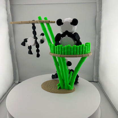 Articulating Panda Family