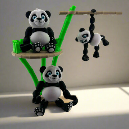 Articulating Panda Family