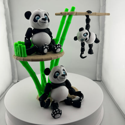 Articulating Panda Family