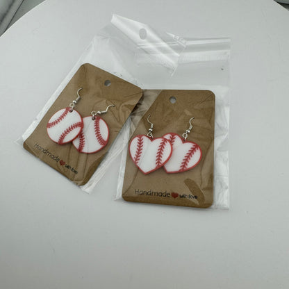 Baseball Earrings