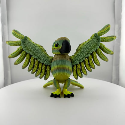 Articulating Green Parrot