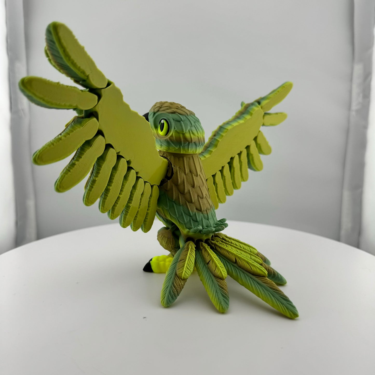 Articulating Green Parrot