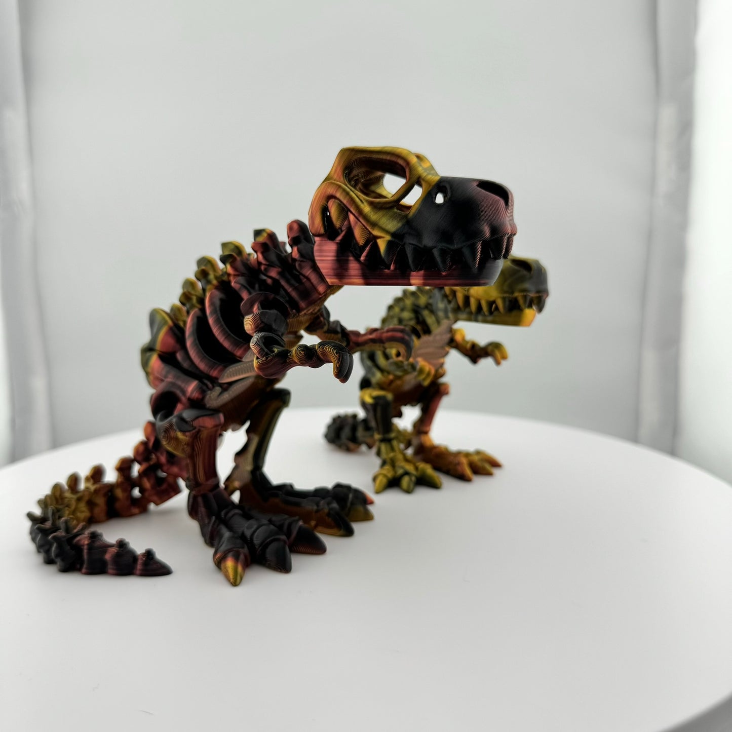 Articulating "Red/Gold/Black" Trex Skeleton