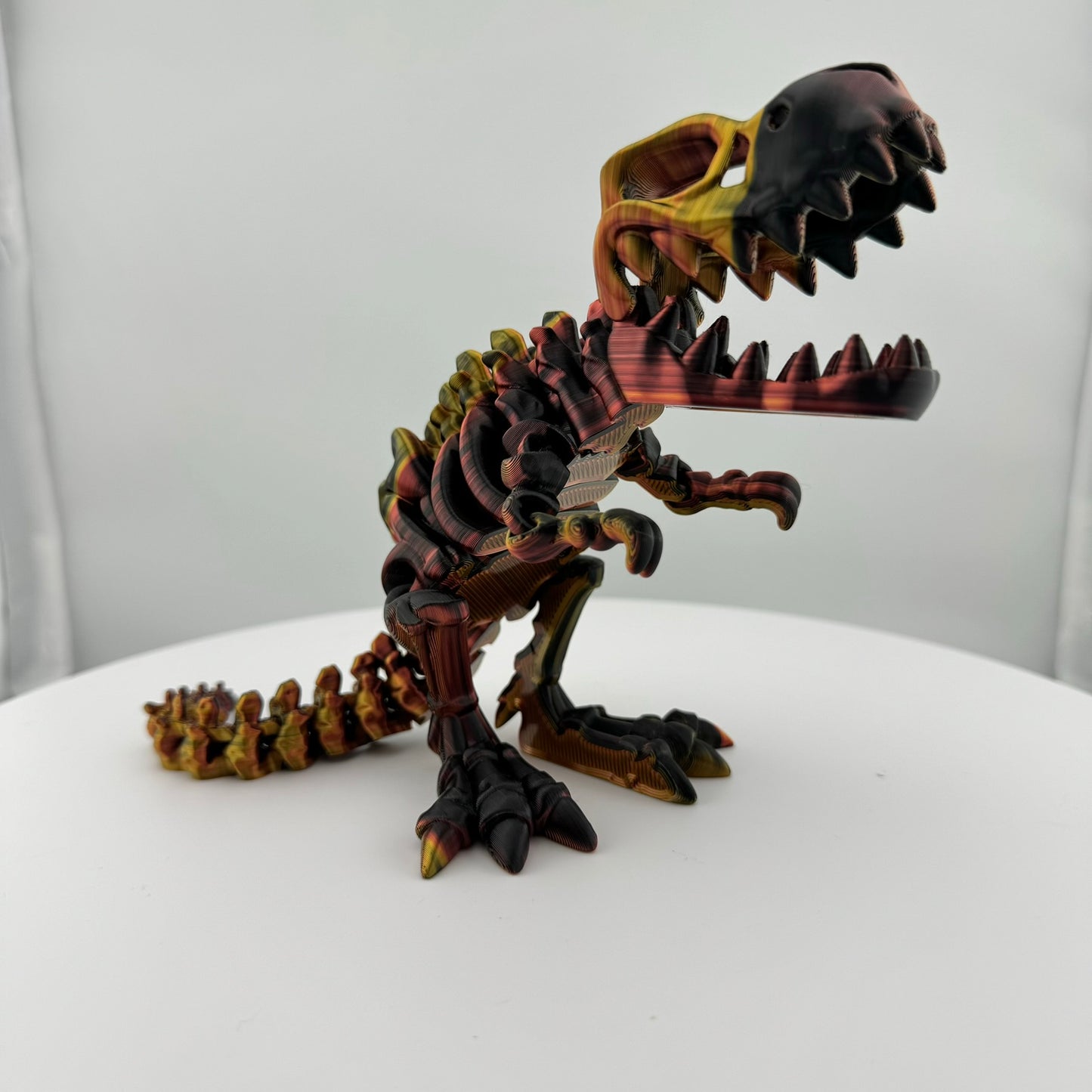 Articulating "Red/Gold/Black" Trex Skeleton