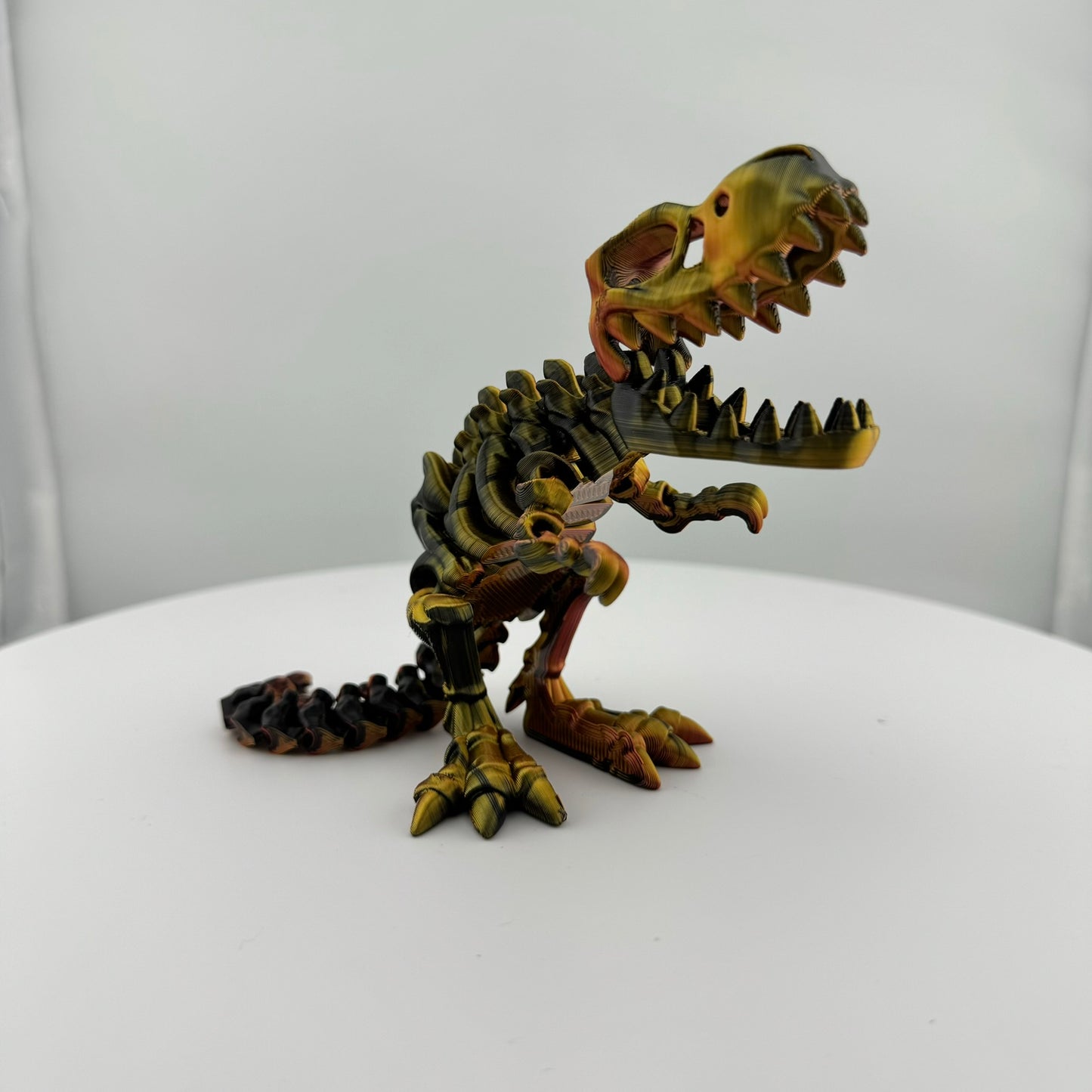 Articulating "Red/Gold/Black" Trex Skeleton