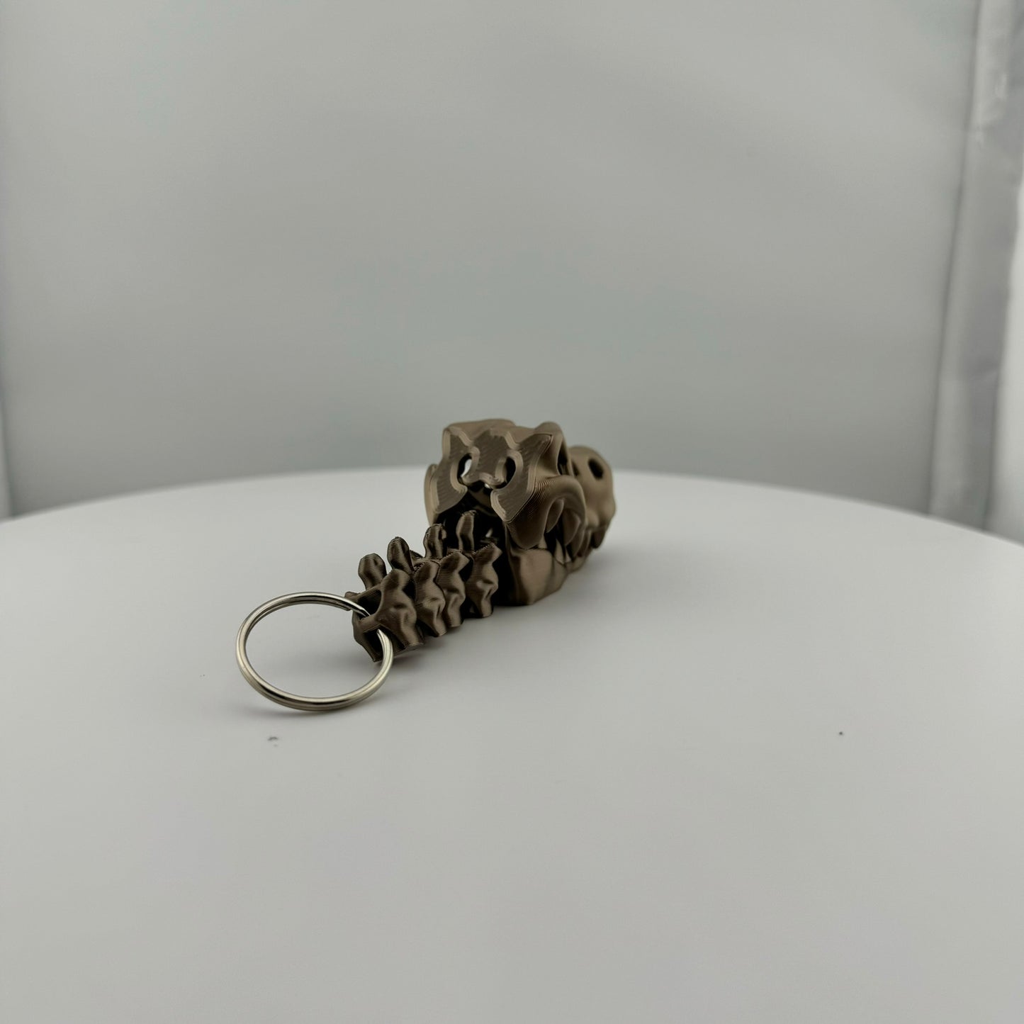 Articulating Trex Skull Keychain