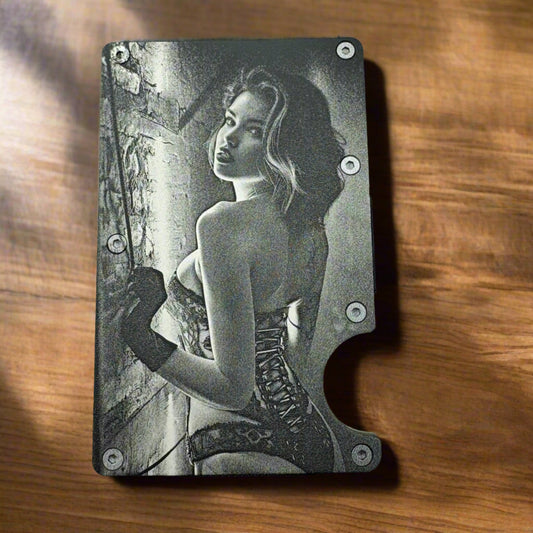 Boudoir RFID Wallet with Money Clip