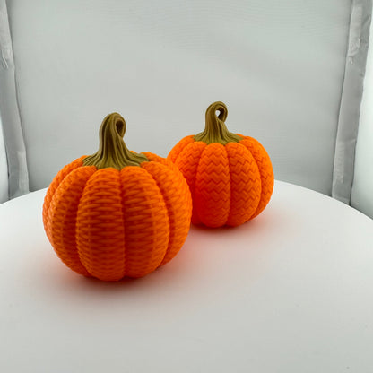 Weave Pattern Pumpkin Decor