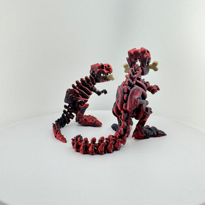 Articulating "Red/Black" Trex Skeleton