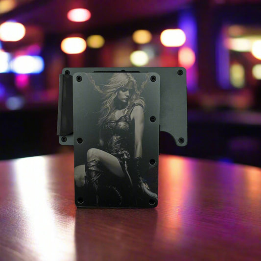 Woman with Wings RFID Wallet with Money Clip