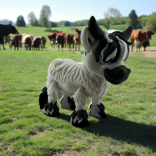 Articulating Highland Cow White